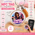 Custom NFC Tag Keychain with Personalized Photo