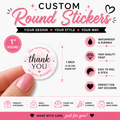 ✨1" Premium Custom Round Stickers,Waterproof option