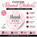 ✨ 2" Premium Custom Round Stickers,Waterproof option