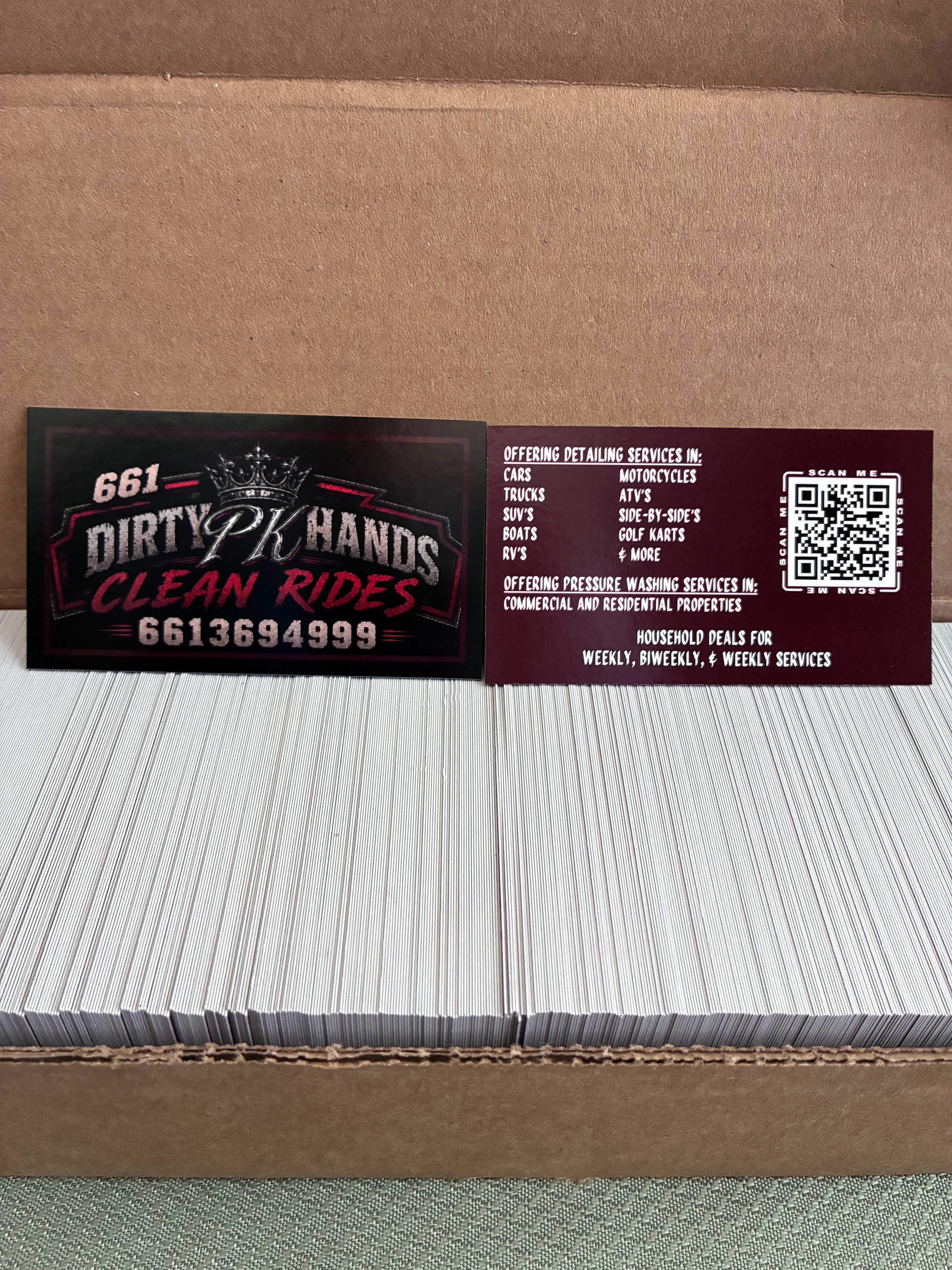 Premium Double-Sided Gloss Coated Business Cards