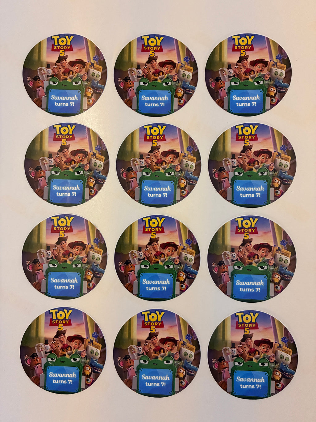 Toy Story 5 Customized Stickers, 60 Count
