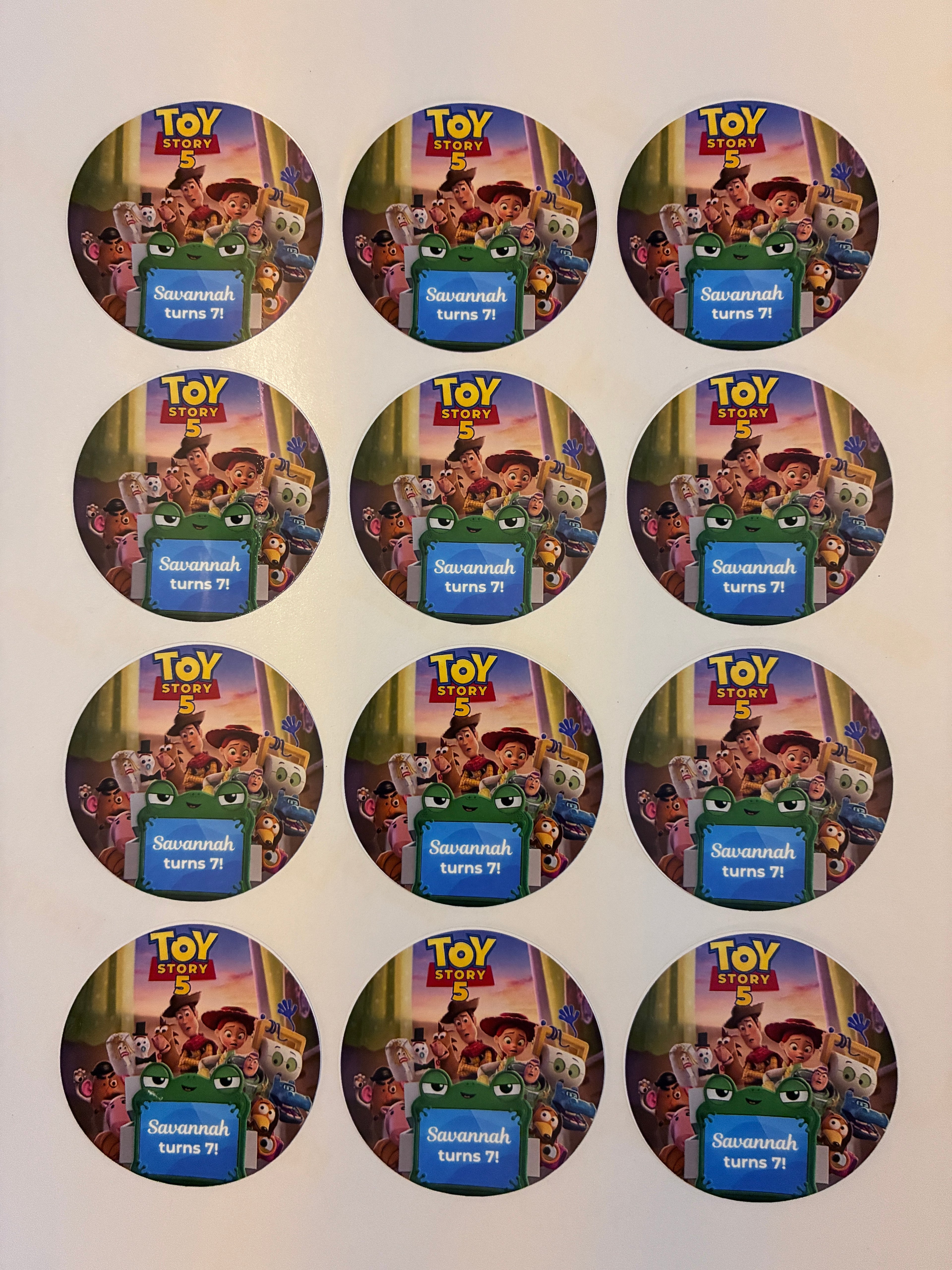 Toy Story 5 Customized Stickers, 60 Count