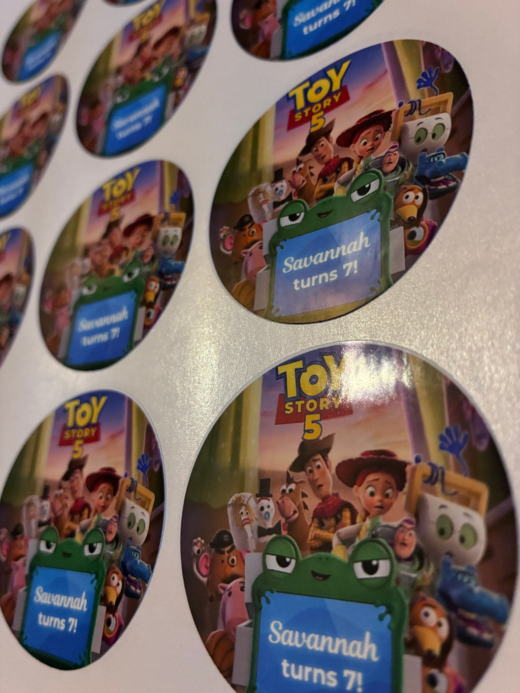 Toy Story 5 Customized Stickers, 60 Count
